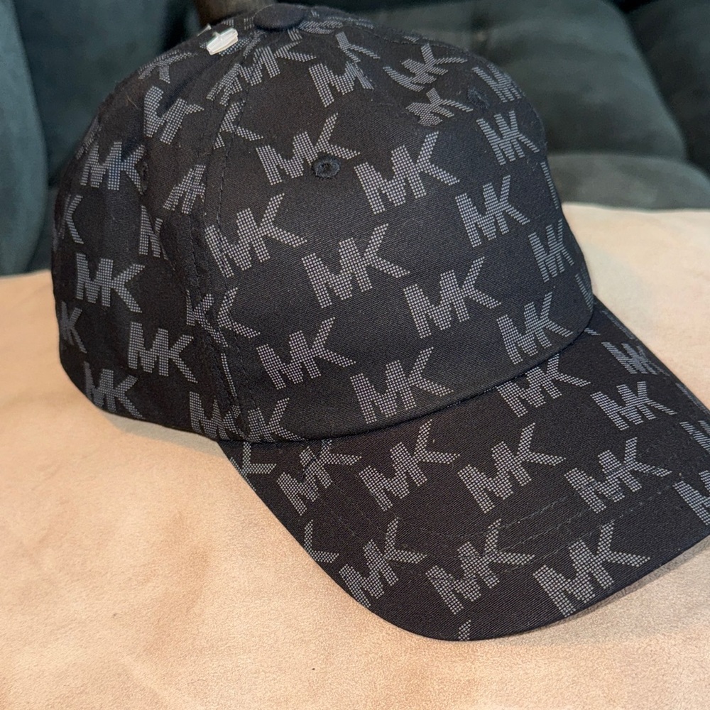 Michael Kors Dark Monogram Baseball Cap